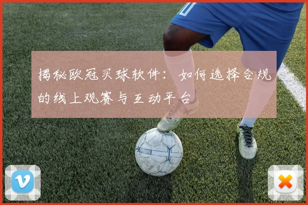 揭秘欧冠买球软件：如何选择合规的线上观赛与互动平台